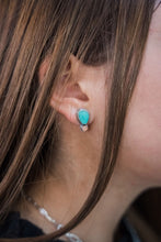 Load image into Gallery viewer, Turquoise &amp; Moonstone Studs
